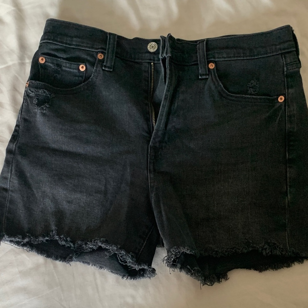 GAP Women's Black Denim Jean Shorts